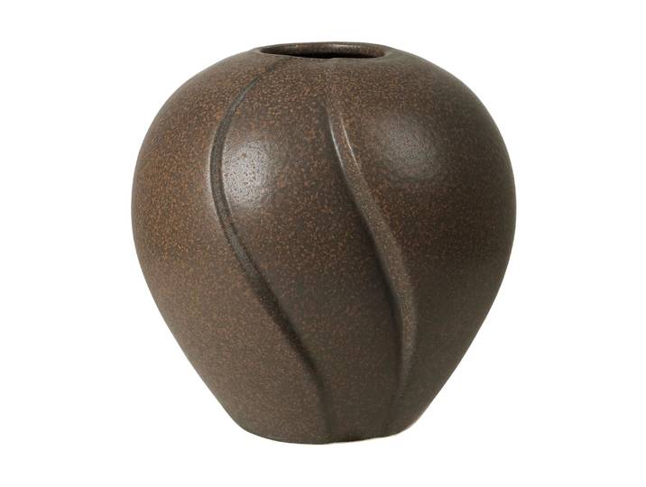 Broste Copenhagen Vase en plomb Ø25x25 cm Antique brown
