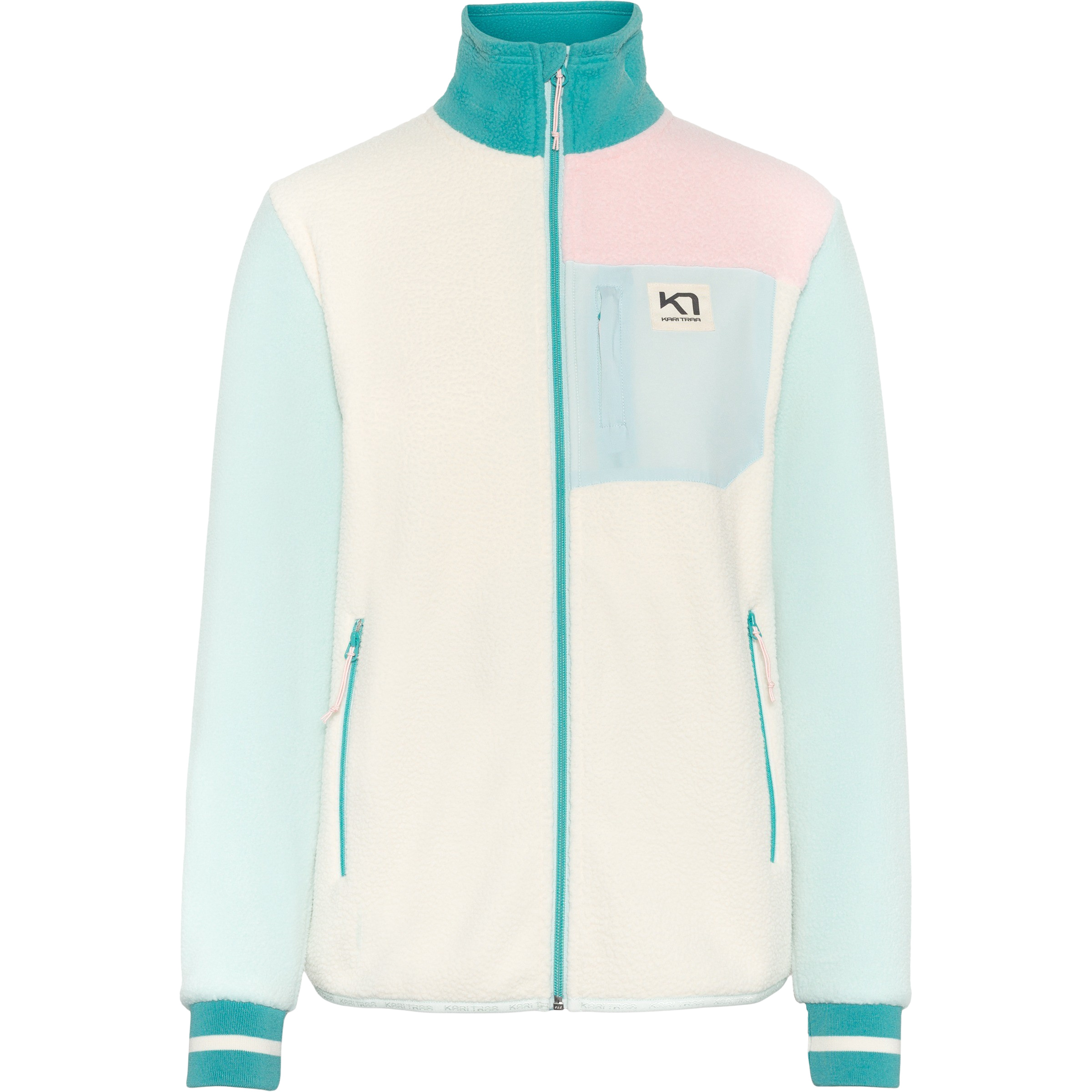 Kari Traa Rothe Damen Fleecejacke weiss Größe XS Trekking Atmungsaktiv
