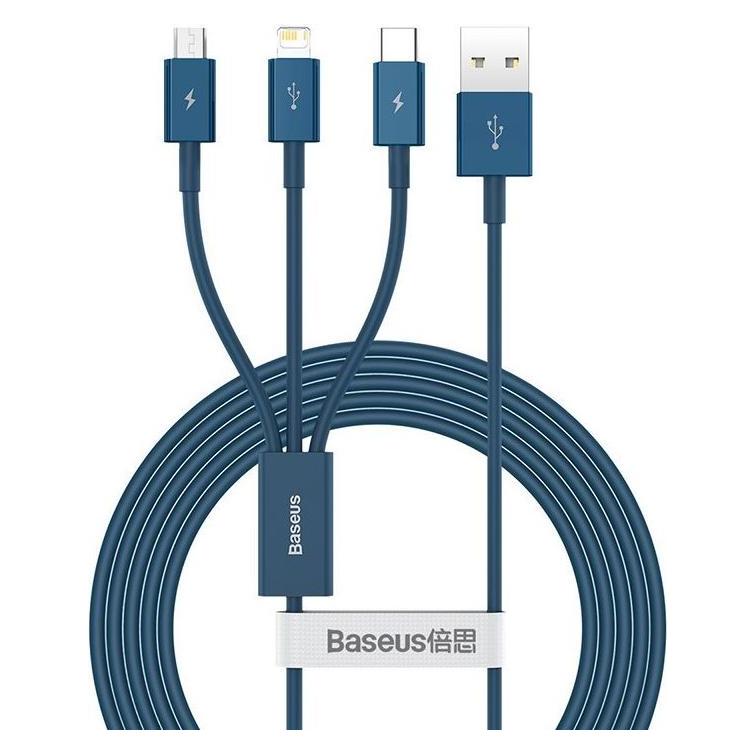 Baseus 3in1 Superior Series (1.50 m, USB 2.0, 20 W) (CAMLTYS-03)