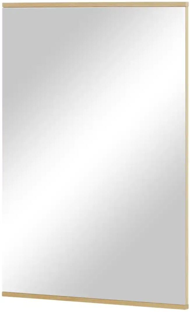 Höffner Spiegel 56 x 82 cm Longo ¦ holzfarben ¦ Glas,Aluminium,Holzwerkstoff,Massivholz