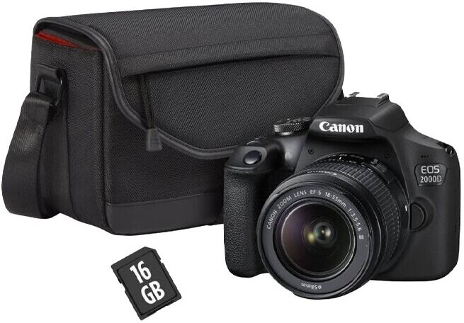 MÁQUINA FOTOGRÁFICA CANON EOS 2000D 18-55 DC