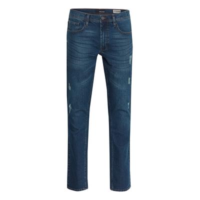 5-Pocket-Jeans BLEND "5-Pocket-Jeans BHJet", Herren, Gr. 28, Länge 34, blau (denim middle blau), Obermaterial: 98% Baumwolle CO. 2% Elasthan EL., Hosen 5-Pocket-Jeans