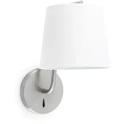 Faro Wandleuchte BERNI E27, IP20, nickel satiniert FAR-29328