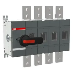 ABB OT1600EP04P Erdungsschalter 4-polig mit Griff und Welle Icw/1 Schließer 50 kA, Icw/0,25s 50 kA, Icm 92 kA