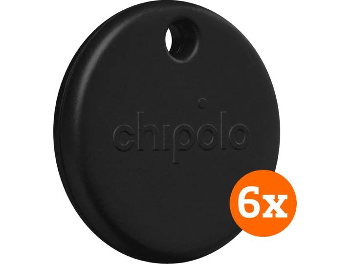 Chipolo POP 6-Pack Zwart
