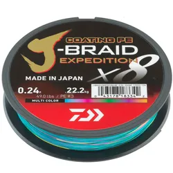 Daiwa J-Braid Exped. X8E 0.16mm-300m smash orange Geflochtene Schnur