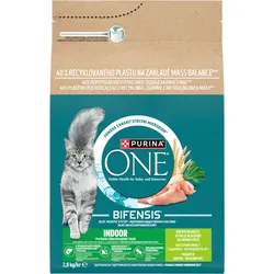 PURINA ONE Bifensis Indoor Futter für ausgewachsene Katzen mit hohem Truthahnanteil 2,8kg