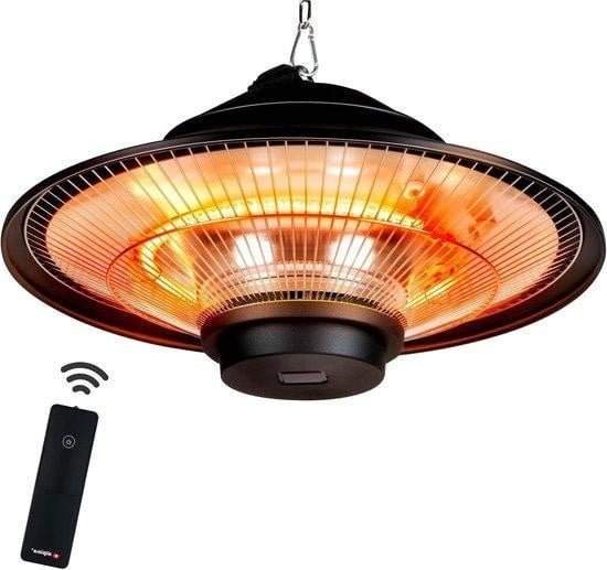 Alpina Farben Terrasverwarmer - Elektrische infrarood heater - Zwart - Ø 47,5 cm