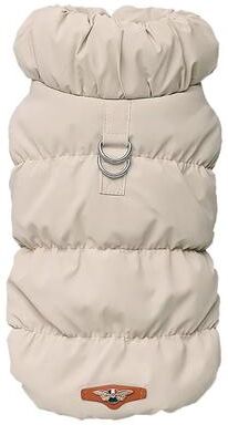 Inspired Finds Soft Warm Dog Winter Coat Jacket For Small & Medium Dogs khaki s