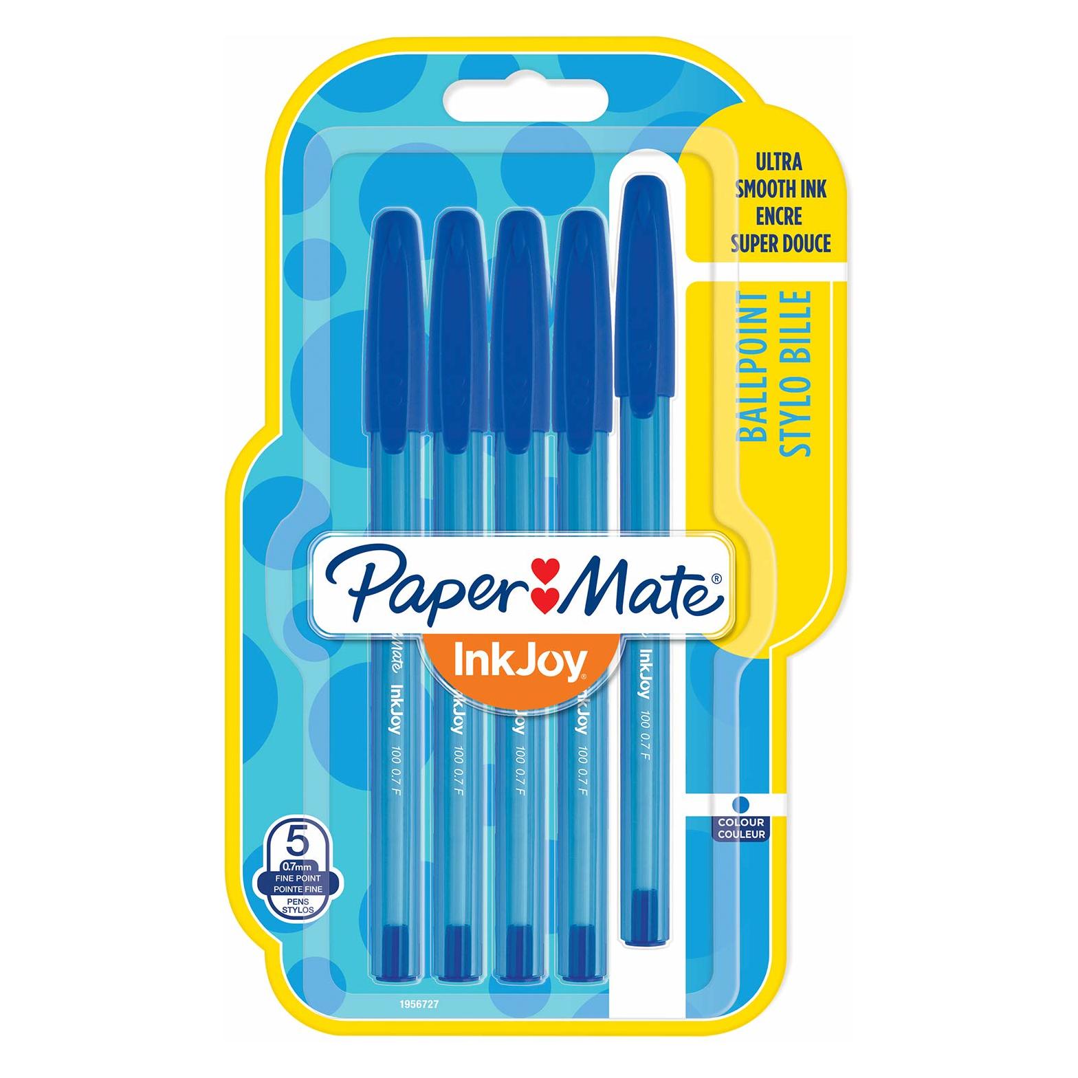 Paper Mate Kugelschreiber InkJoy 100 Kappe 5er M (5x) (1956727)