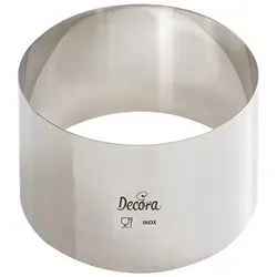 Tortenring rund aus Edelstahl, 7 × 6 cm