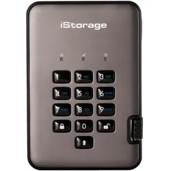 iStorage diskAshur Pro2 (0.50 TB), Externe Festplatte, Schwarz