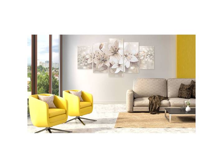 Tableau déco Winter Princess Lin Blanc 100 x 50cm