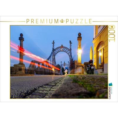 CALVENDO Puzzle Länderbrücke von Laufen an der Salzach | 1000 Teile Lege-Größe 64x48cm Foto-Puzzle für glückliche Stunden