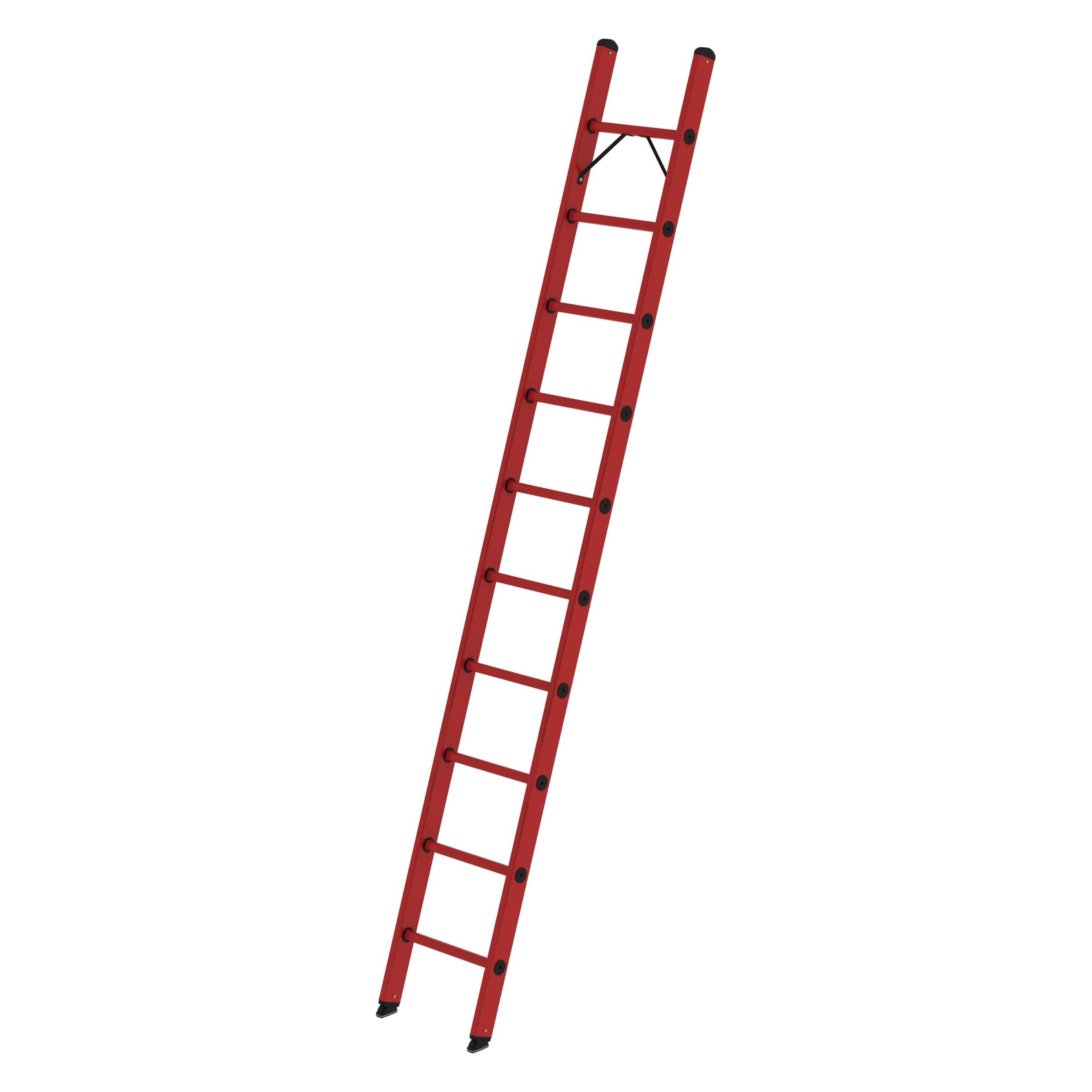 Munk Sprossen-Anlegeleiter GFK ohne Traverse 10 Sprossen (Anlegeleiter, 300 cm) (036010)