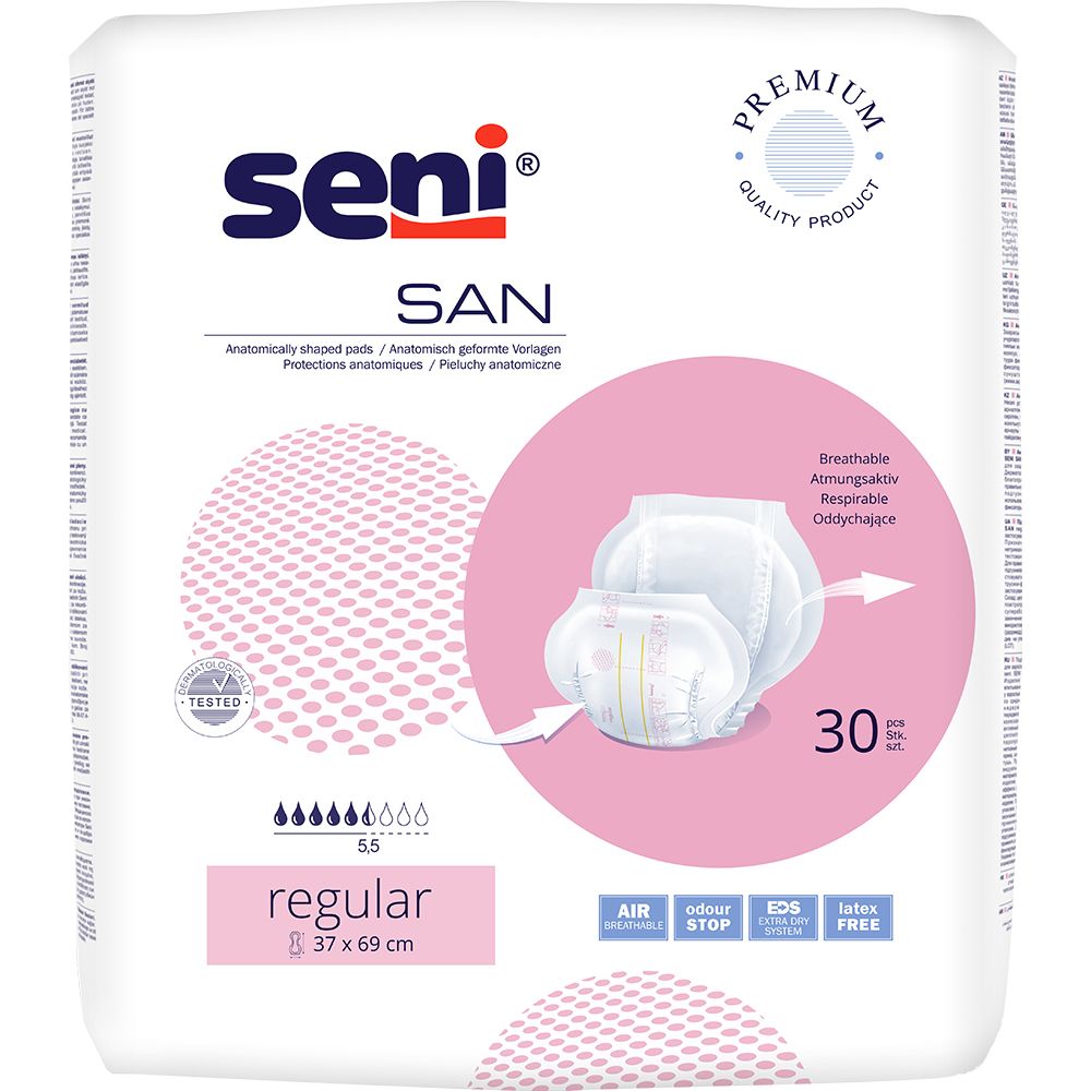 Seni San Inkontinenzvorlage regular 30 St Beutel