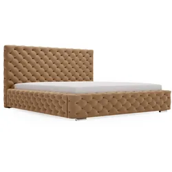 POLSTERBETT Astra 140x200 Braun