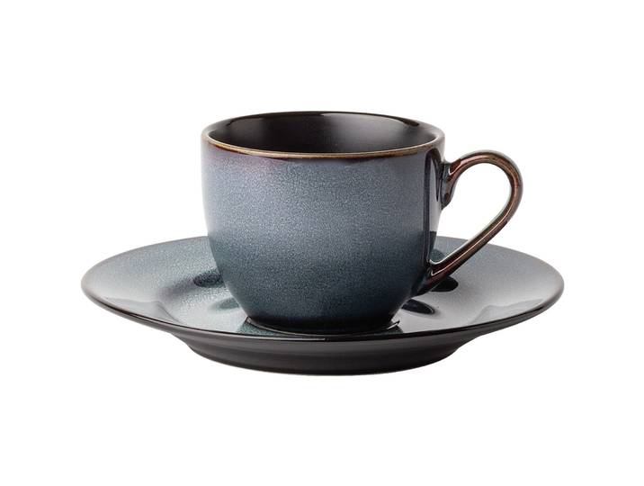 Sola Espressotassen-Set Elements Night Blau Steingut 8 Stk - Espressotassen-Set