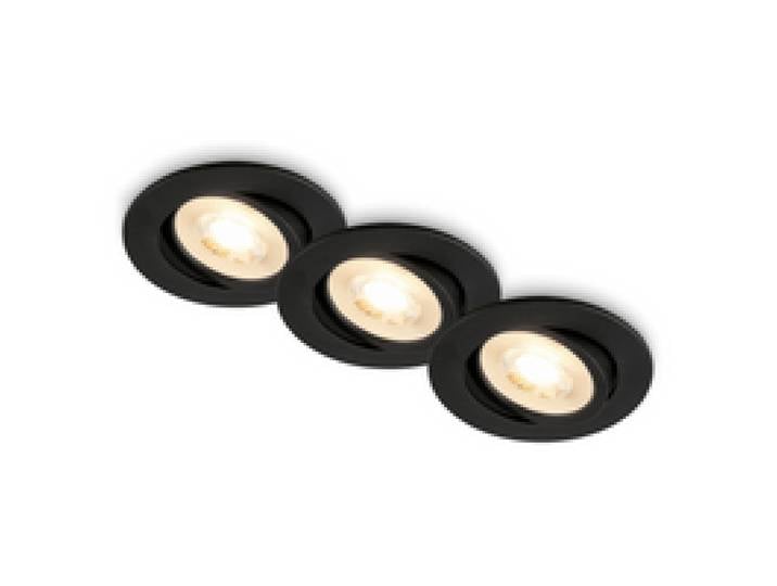 BRILONER Spots LED encastrables disponibles en différentes couleurs et finitions. (set de 2, noir)