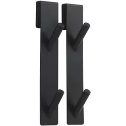 Steinbach, Handtuchhalter + Handtuchhaken, Set mit 2 Schwarzen Noko-Haken mit 2 K'š¢'š