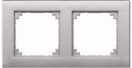Merten Rahmen 2f.alu waage/senkrecht 486260)