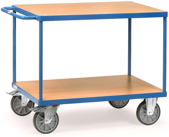 fetra Chariot à plateaux 2402 - charge max. 600kg pneus TPE (2402)
