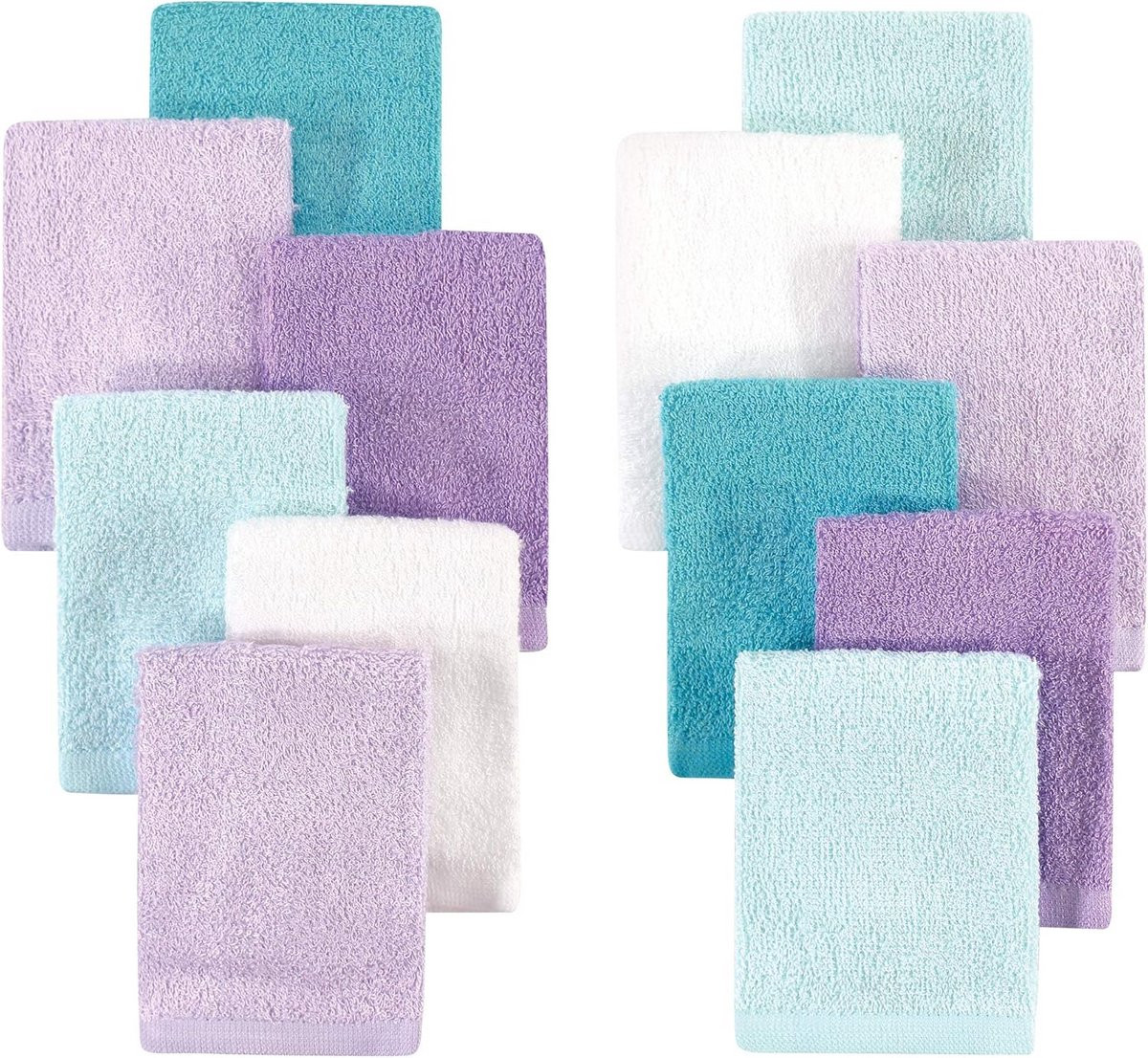 12 Baby washandjes van rayon en bamboe, zacht en absorberend voor de gevoelige huid van je baby