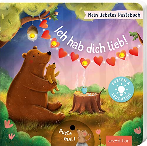 Maria Höck - Mein liebstes Pustebuch – Ich hab dich lieb!: Pusten & leuchten Hochwertiges Pappbilderbuch mit Pustefunktion und Licht für Kinder ab 18 Monaten - Preis vom 09.10.2026 07:28:09 h