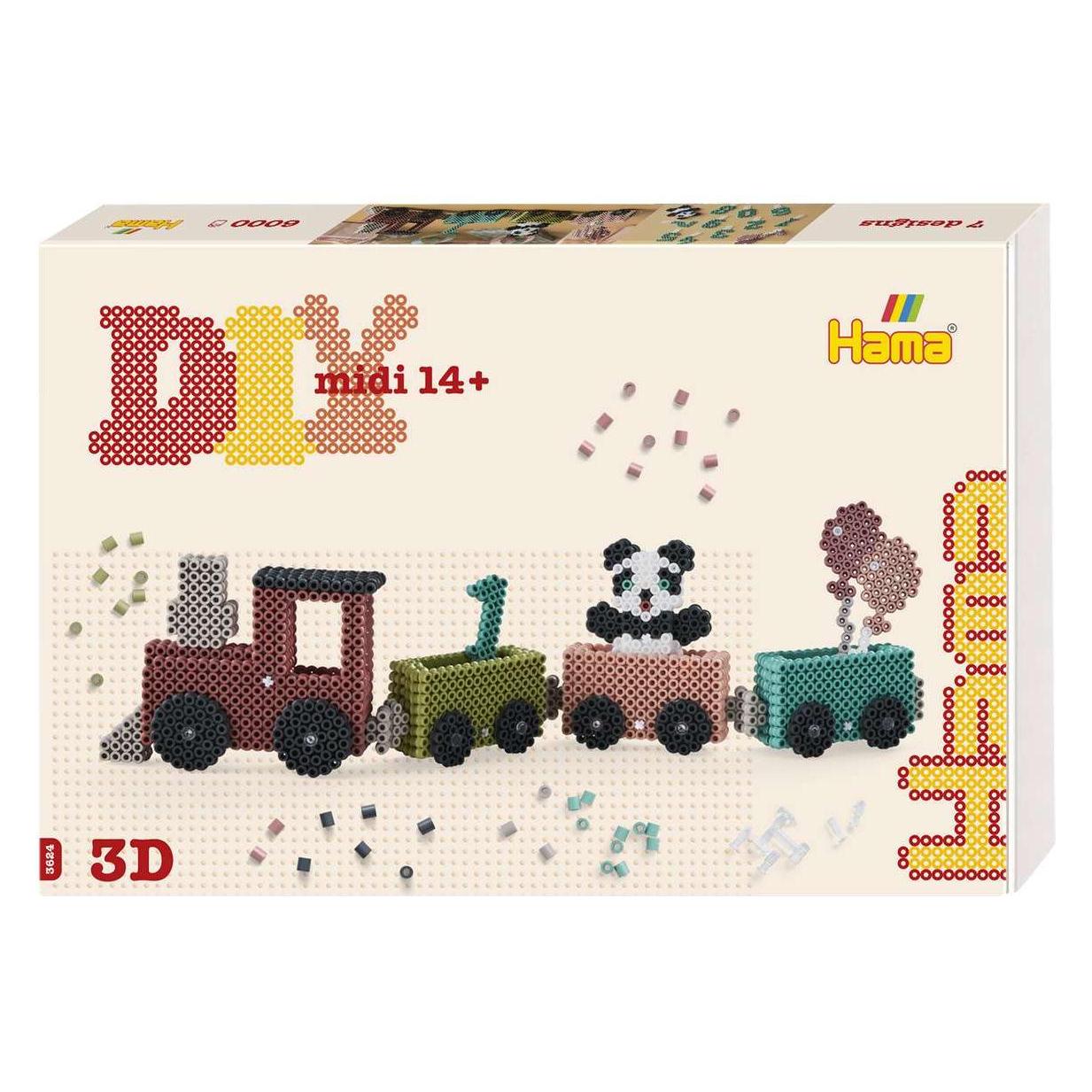 Hama - Art Midi 3D Birthday Train - (383624) (383624)