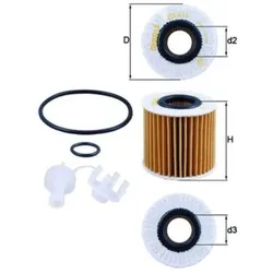 Ölfilter MAHLE OX 414D1 für Lotus Evora Exige