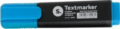 Textmarker S. mit Keilspitze, lichtbeständig, schnell trocknend, blau, 10 Stück