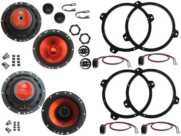 DSX JBL Audio Boxen Set für BMW 3er E46 Coupe Frontlautsprecher Heckablage Auto-Lautsprecher (130 W)