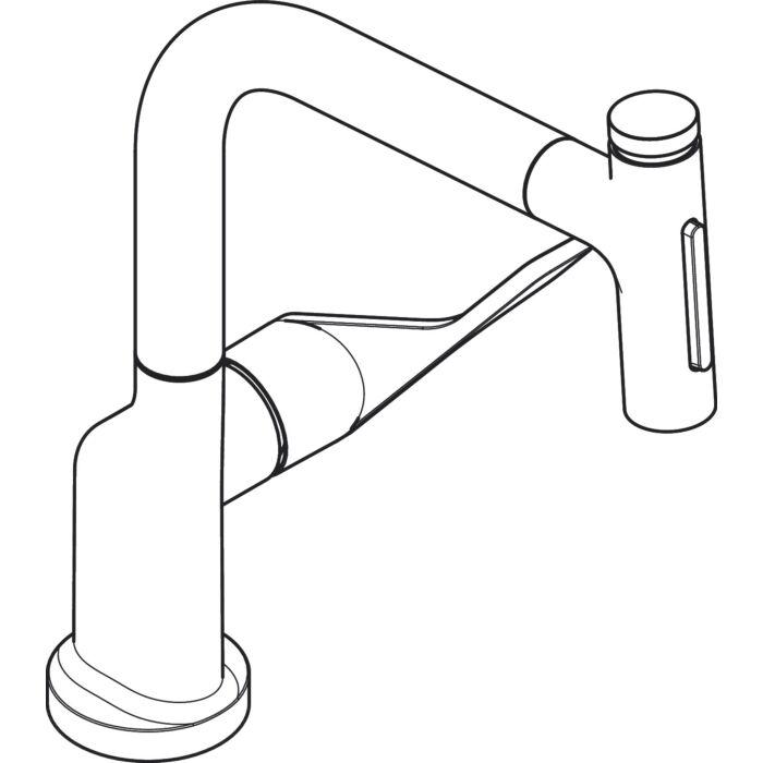 hansgrohe Select Spültisch-Einhebelmischer 39863000 mit Ausziehbrause, chrom