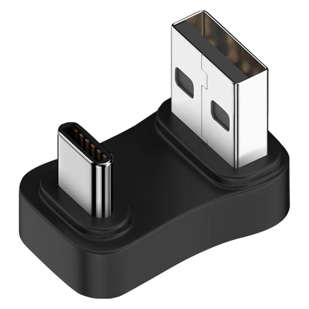 PowerGuard USB-A zu USB-C 180 Grad Winkel U-Form nach unten Adapter (male/male) (USB-A, USB-C) (00032603)