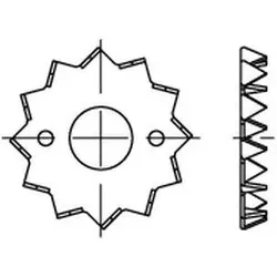 Holzverbinder, Holzverbinder DIN 1052 einseitig 75 M16 Stahlblech feuerverzinkt feuerverzinkt (Rundholzverbinder, 100 Stk.)