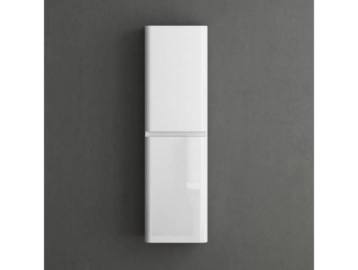 Mai & Mai Meuble de Salle de Bains Meuble Colonne de Rangement Murale Armoire Haute 35x20x120cm Blanc Lucca