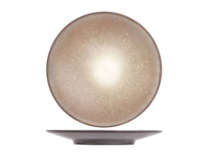 Lot de 6 Assiettes à pain en Céramique, vert, D 14xh 3 cm