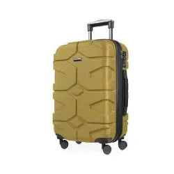 X-Kölln – Handgepäck Koffer, Hartschale Herbstgold, TSA, 55 cm, 42-50 Liter