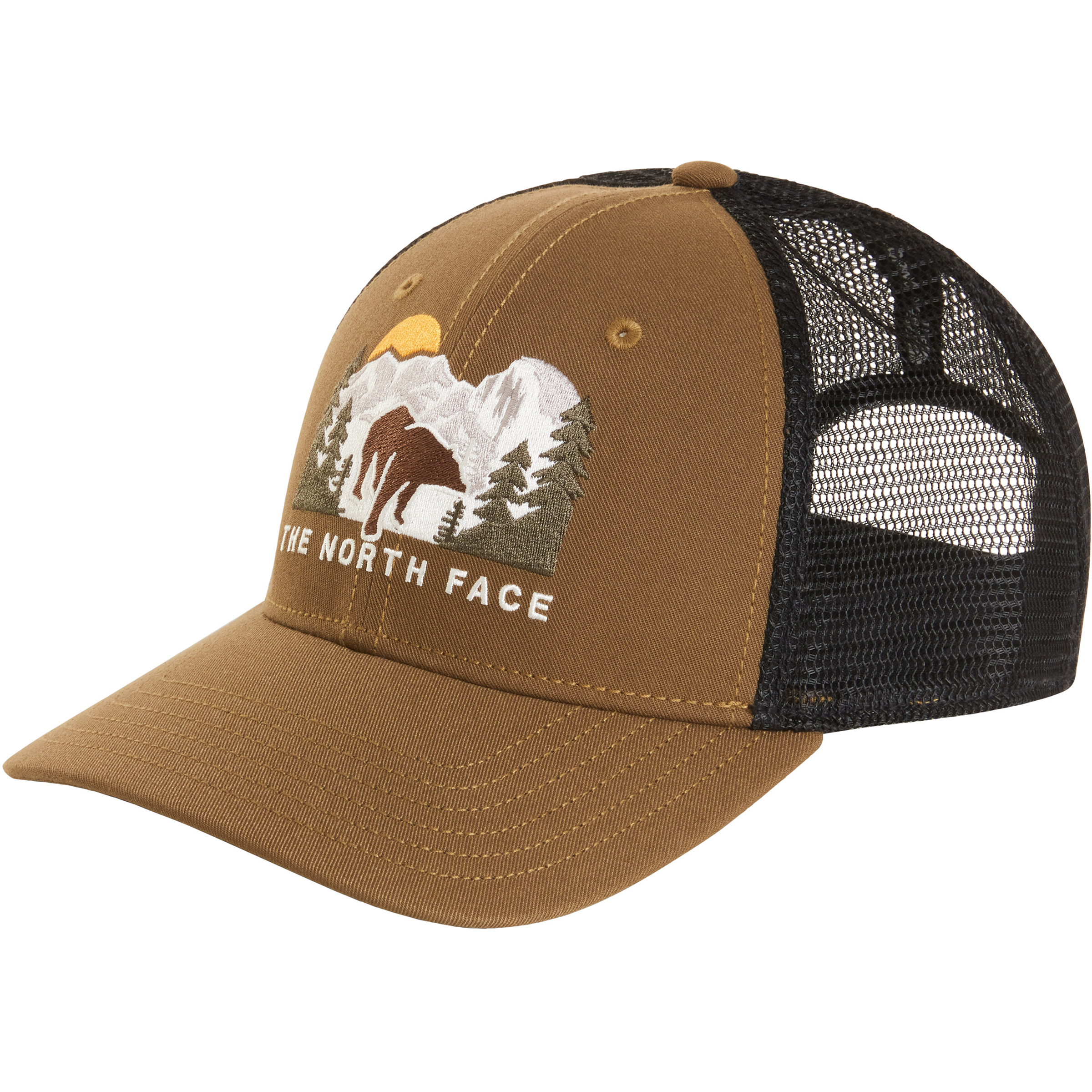 The North Face Embroidered Mudder Trucker Cap Basecaps oliv Lifestyle Atmungsaktiv