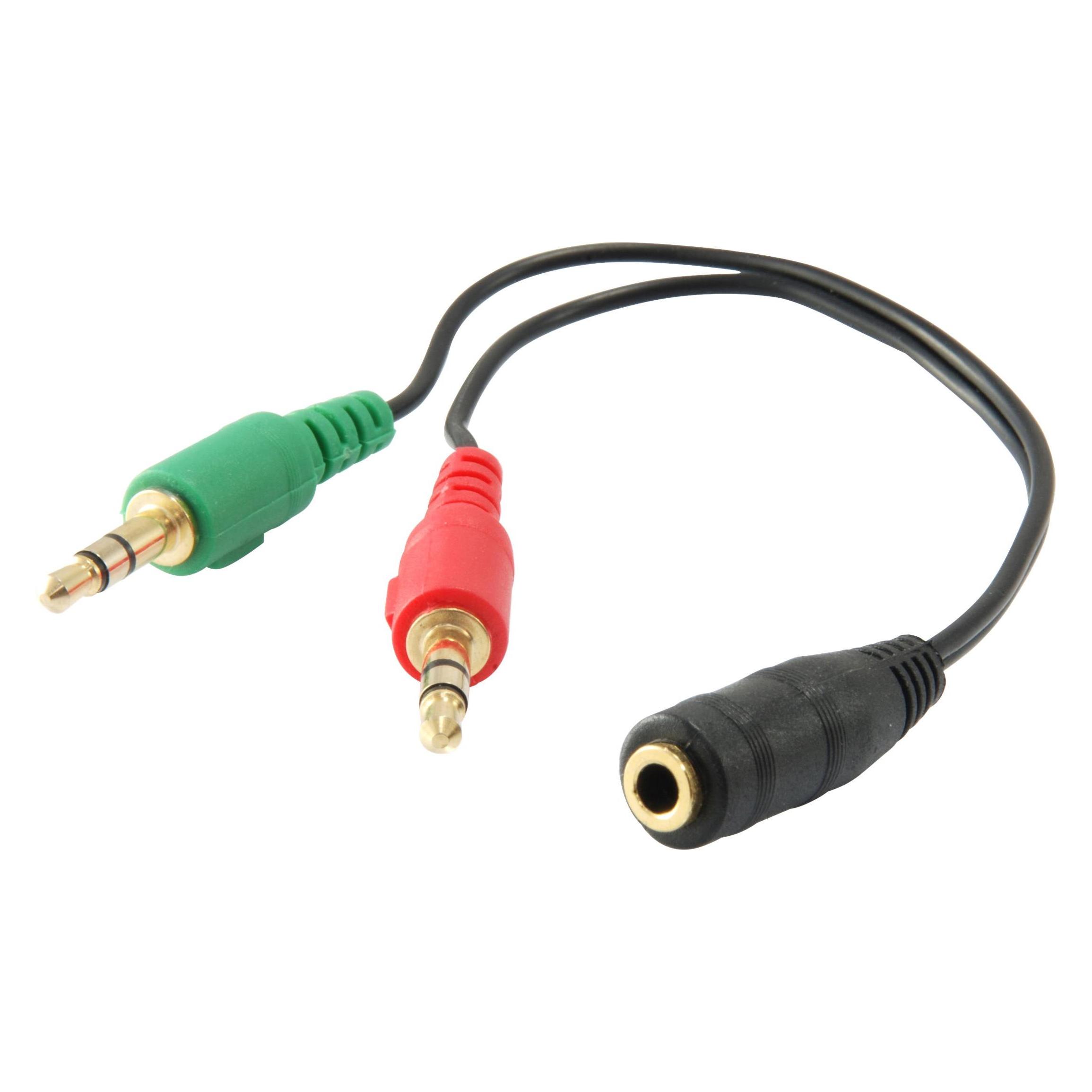 equip Audio Splitter Y-Kabel (0.13 m, AUX Kabel) (147942)