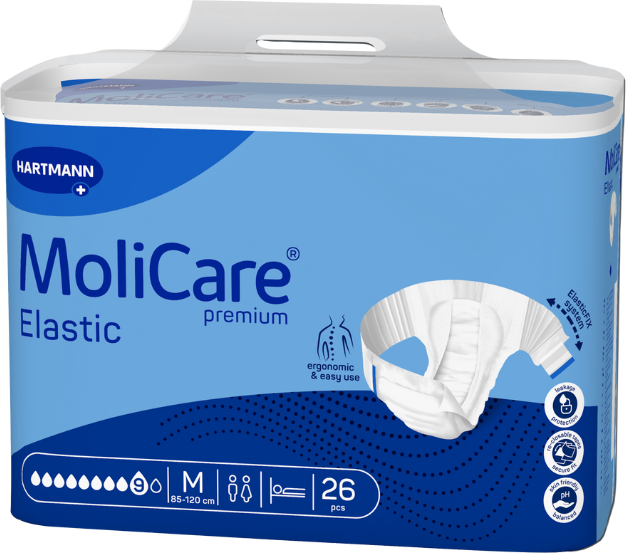 Molicare Premium Elastic 9 Gotas Tam M 26 unidades