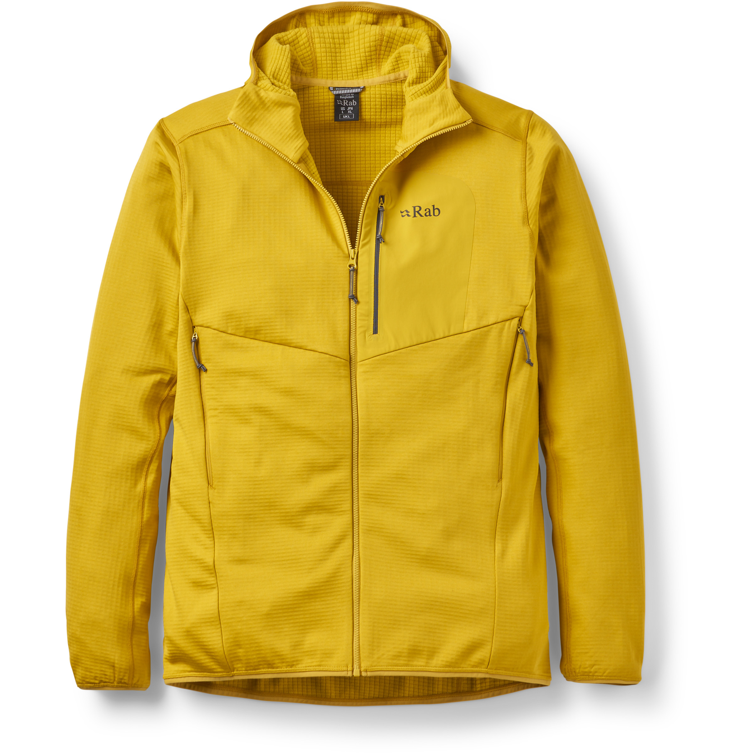 Rab Ascendor Herren Fleecejacke dark pollen Größe L Trekking Elastisch