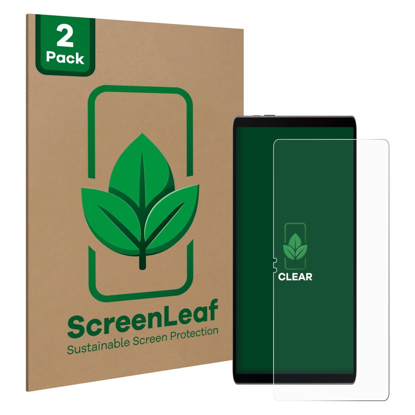 ScreenLeaf Schutzfolie für Samsung Galaxy Tab S9 FE Displayschutz Display Schutz Folie Klar Transparent (2 Stk., Samsung Galaxy Tab S9 FE) (6151119)