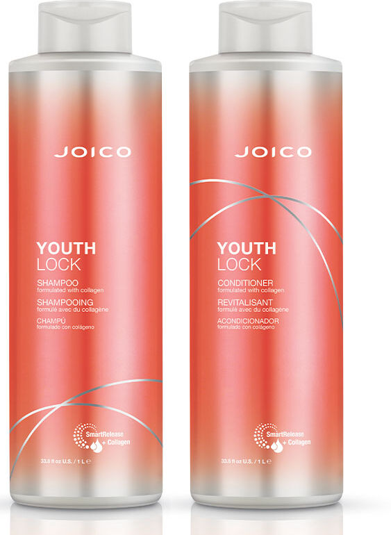 JOICO YouthLock Shampoo 1000ml & Conditioner 1000ml Duo