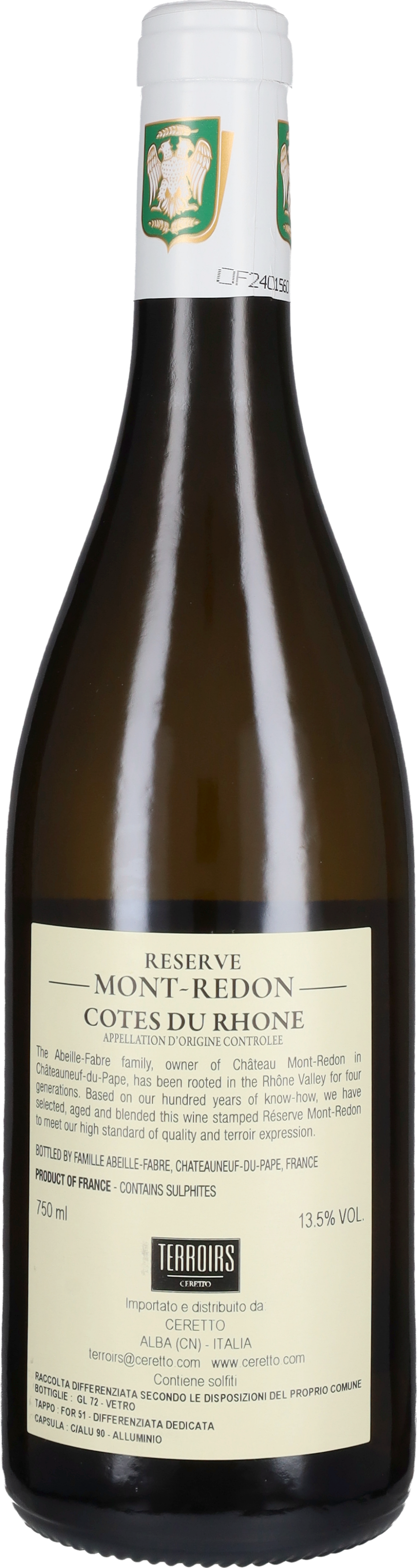 Cotes du Rhone Blanc Reserve Château Mont-Redon 2023