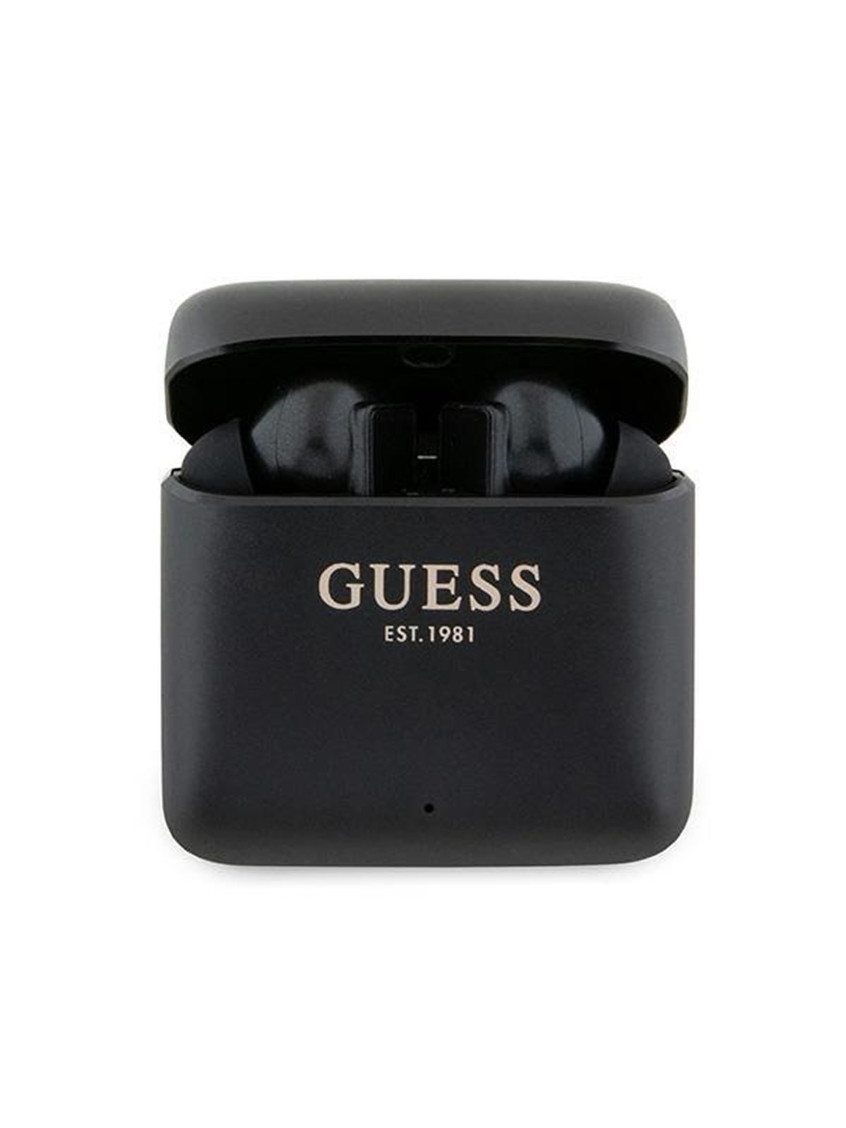 GUESS Bluetooth headphones GUTWSSU20ALEGK TWS + docking station black/black Printed Logo