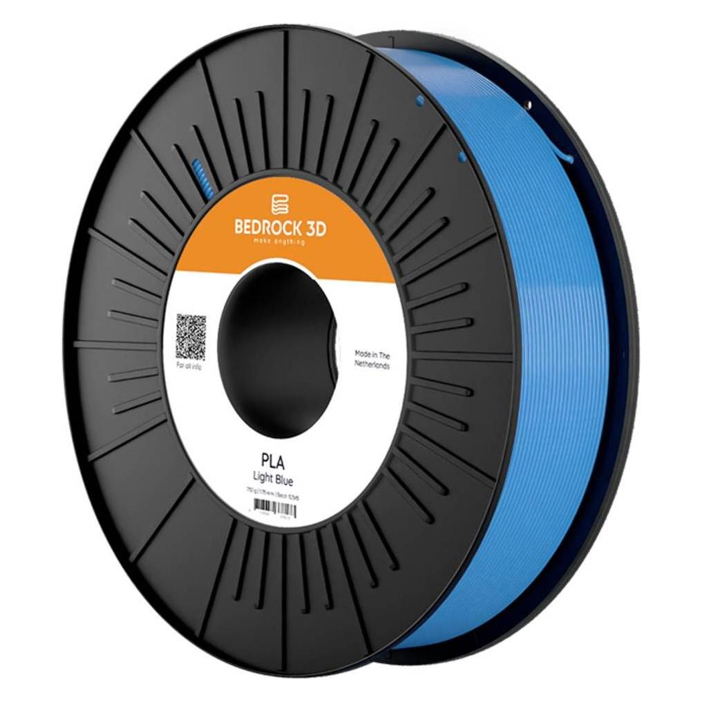 Bedrock 3D PLA-0015a075 PLA Light Blue 1.75 mm 750 g Filament PLA 1.75 mm 750 g (PLA, 750 g, 1.75 mm) (PLA-0015a075)