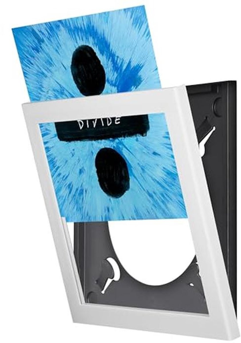 Vinyl Record Frame voor Kunst en Muziek - Wit