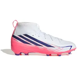 Adidas Kinderfußballschuhe F50 Hyperfast League Mid FG - weiß/pink / 34