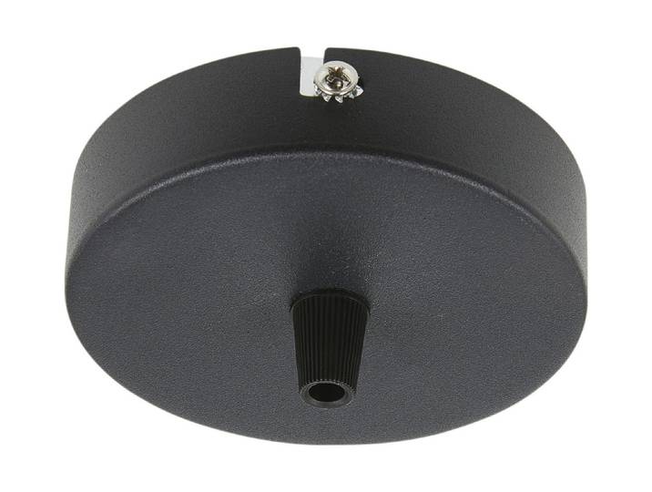 LeuchtenDirekt Deckenbaldachin Eisen Schwarz ⌀ 10 cm
